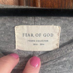 Fear of God Fourth Collection 2015-2016 FOG Long Sleeve Shirt Size Medium Gray